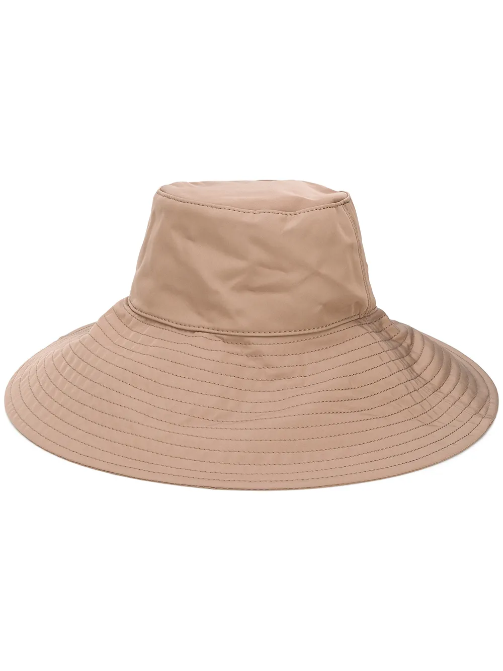 ganni wide brim bucket hat