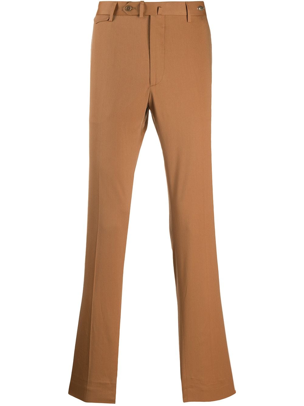 Shop Tagliatore Slim Tailored Trousers In K1058 Brown