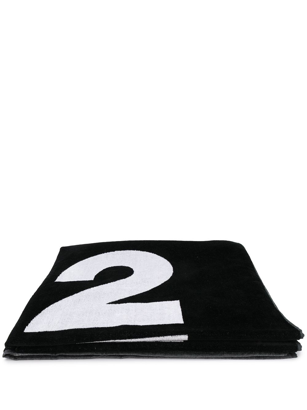 Dsquared2 Logo Towel In Black