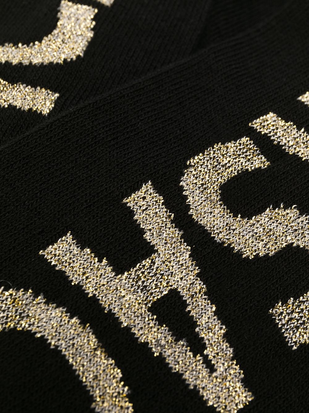 Versace Sokken met logo jacquard - Zwart