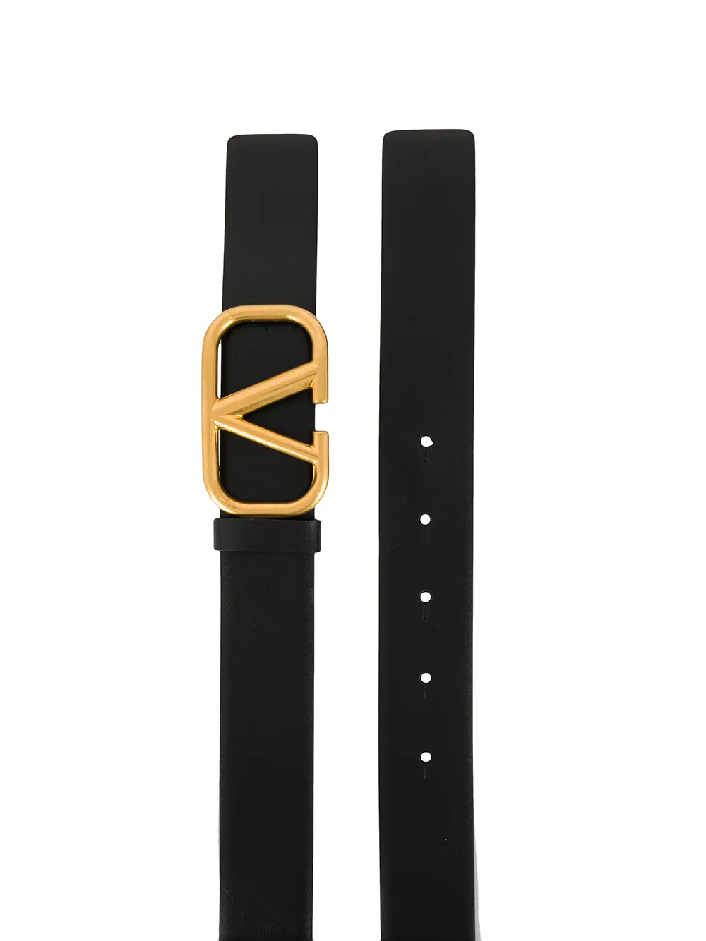 Valentino Garavani Riem met vlogo gesp - Zwart