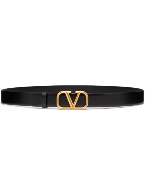 Ceinture VLogo Signature en cuir - Valentino Garavani - Modalova