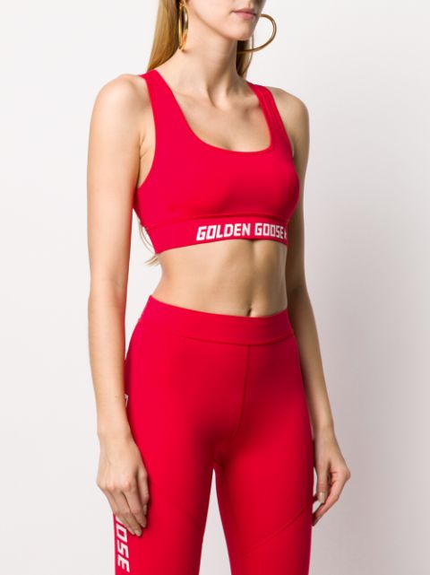 Golden Goose Logo Band Sports Bra Farfetch