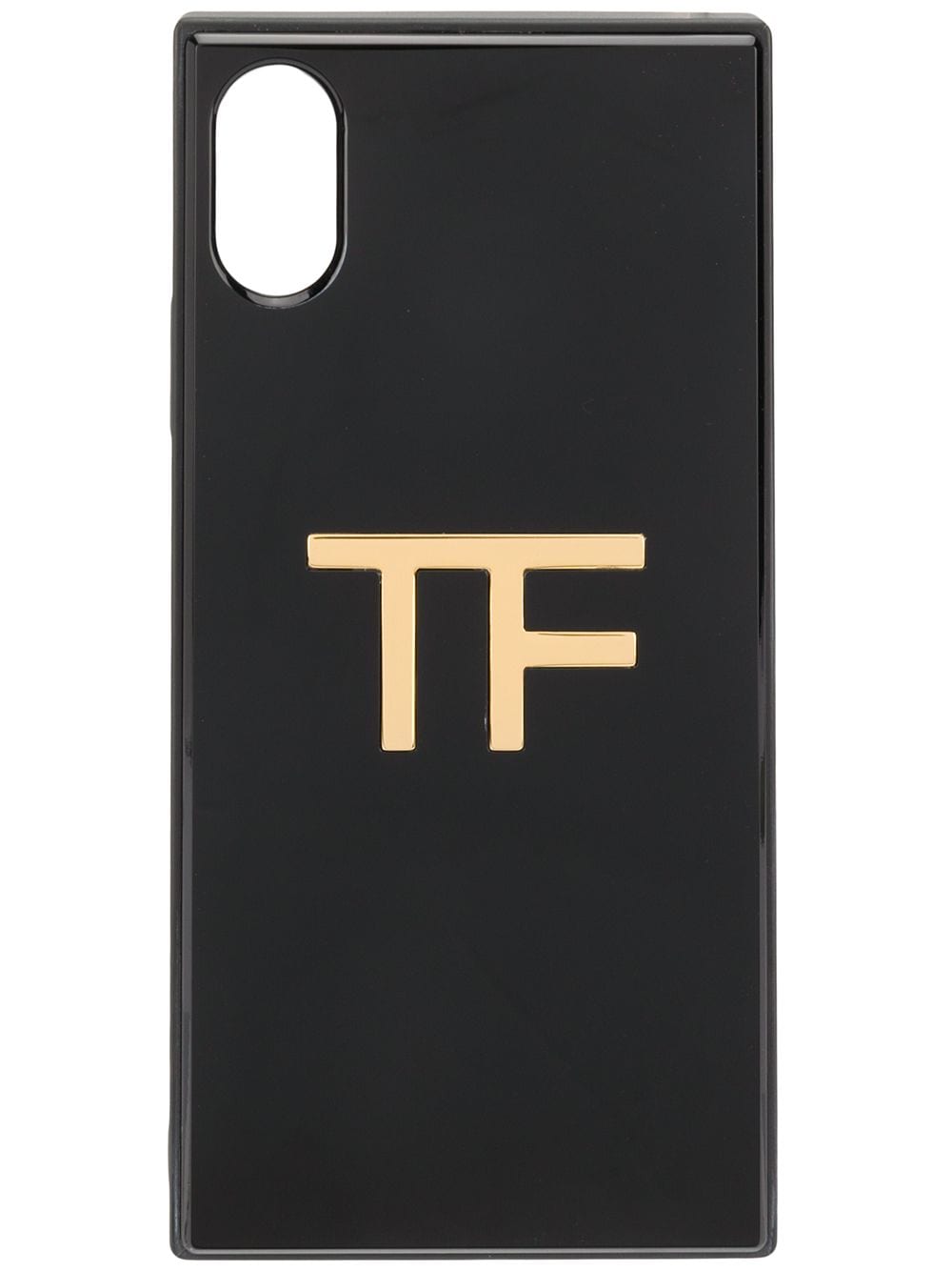 Shop Tom Ford Logo Iphone X Case In Black