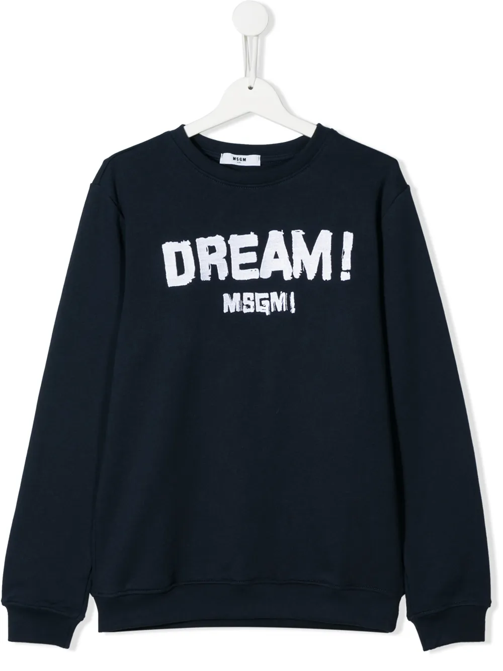 Msgm Kids' Teeen Script Print Jumper In Blue