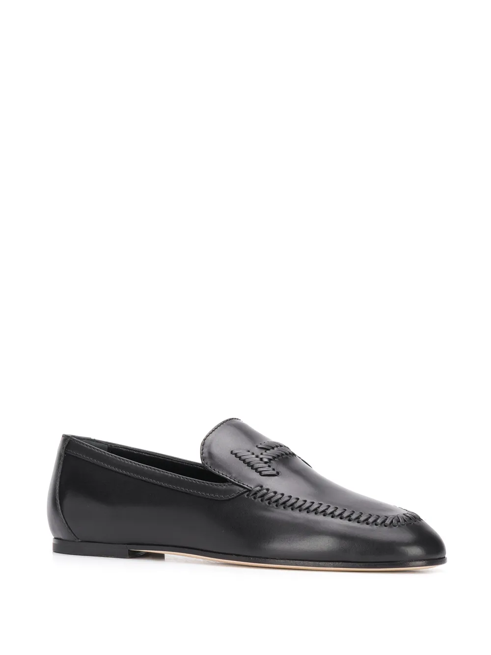 Tod's Loafers met logo - Zwart