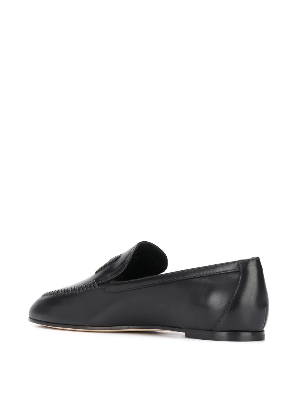 Tod's Loafers met logo Zwart