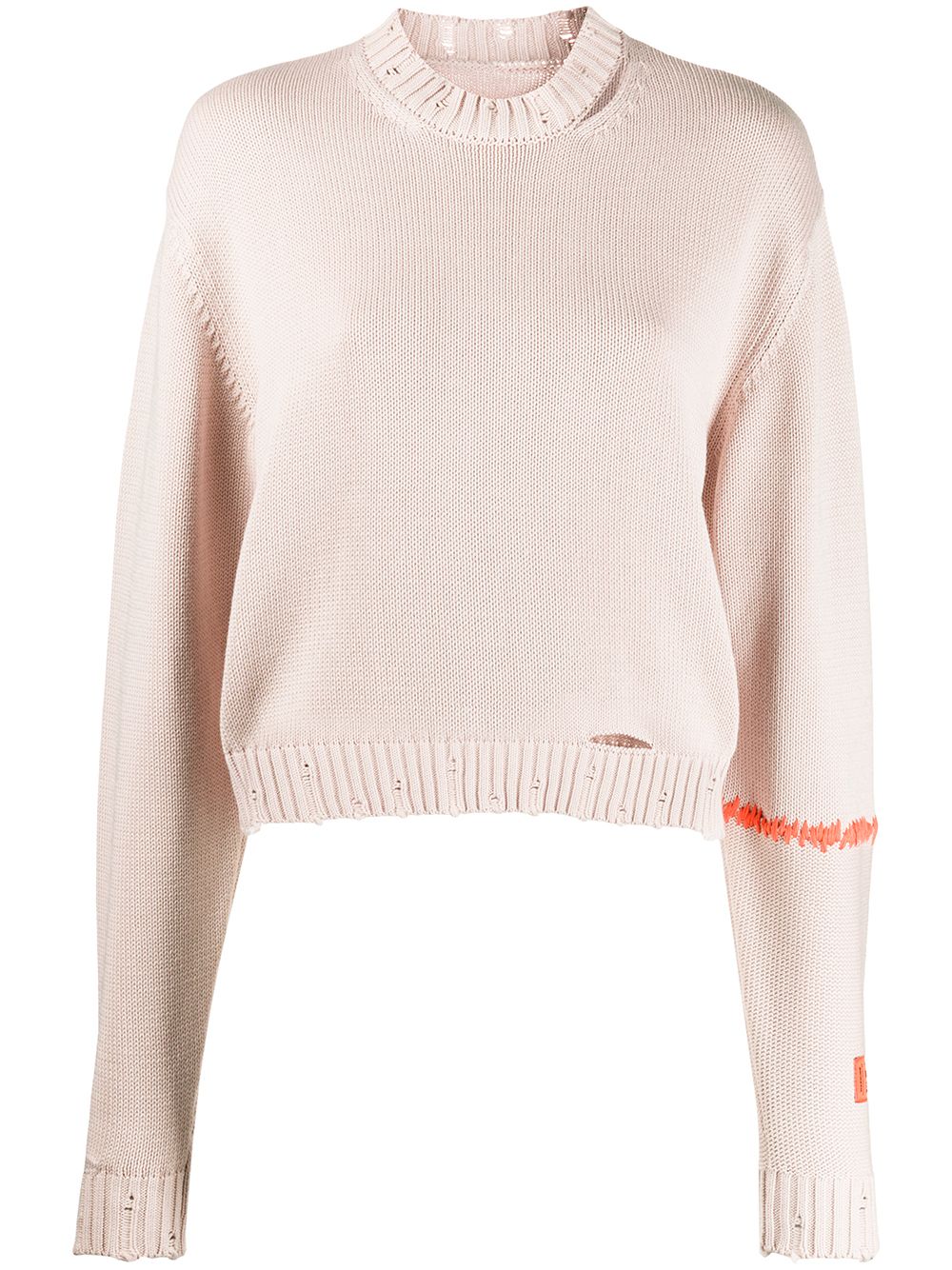 фото Heron preston distressed knitted jumper