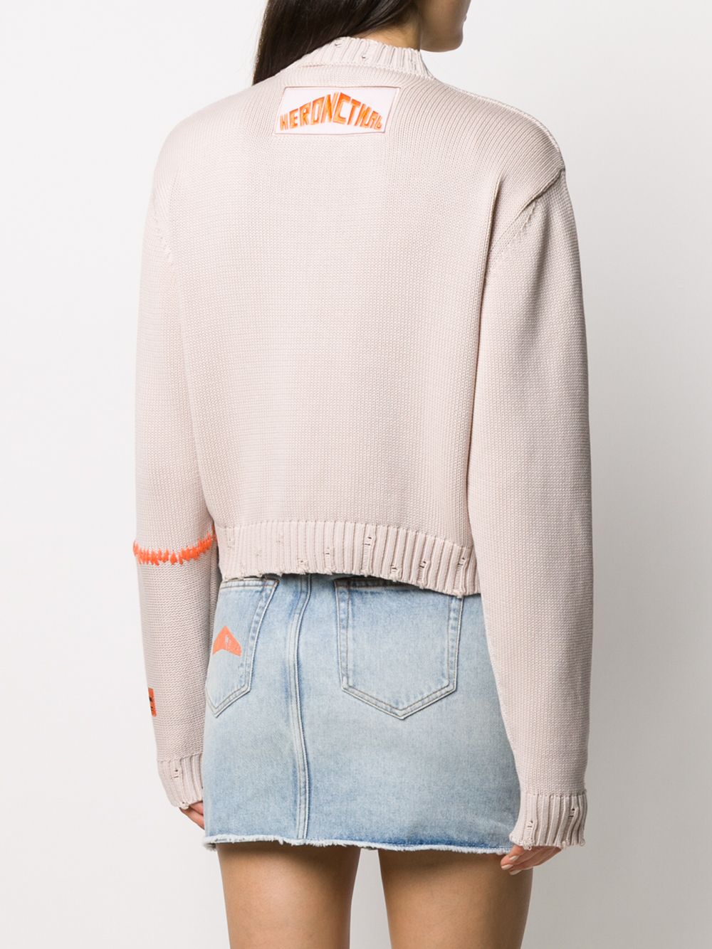 фото Heron preston distressed knitted jumper