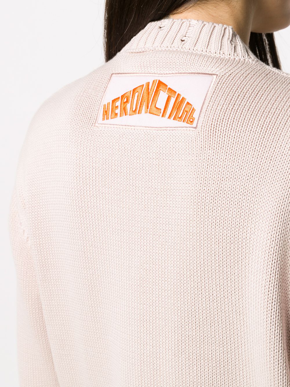 фото Heron preston distressed knitted jumper