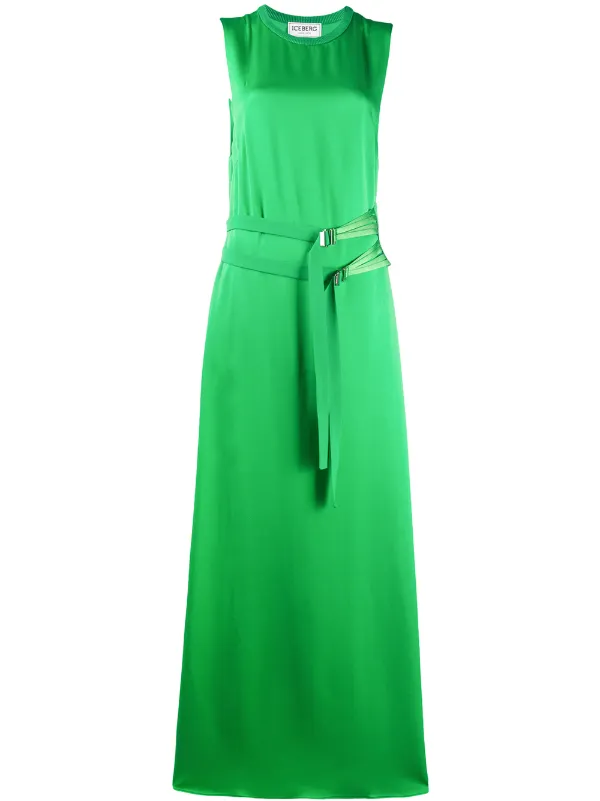 belted maxi dress