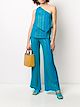 Image 2 of Zeus+Dione striped layered one shoulder top