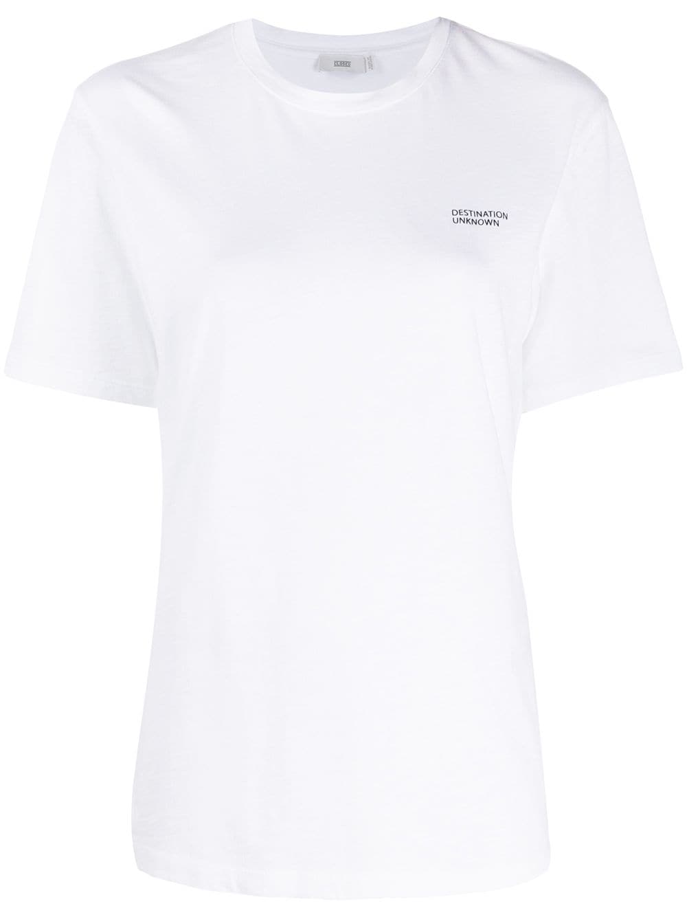 Closed Destination Unknown Basic T-shirt In White