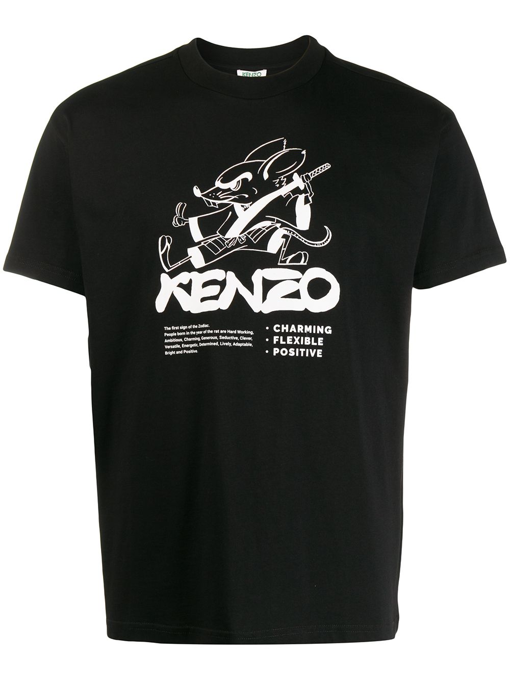 Kenzo Logo T-shirt In Black