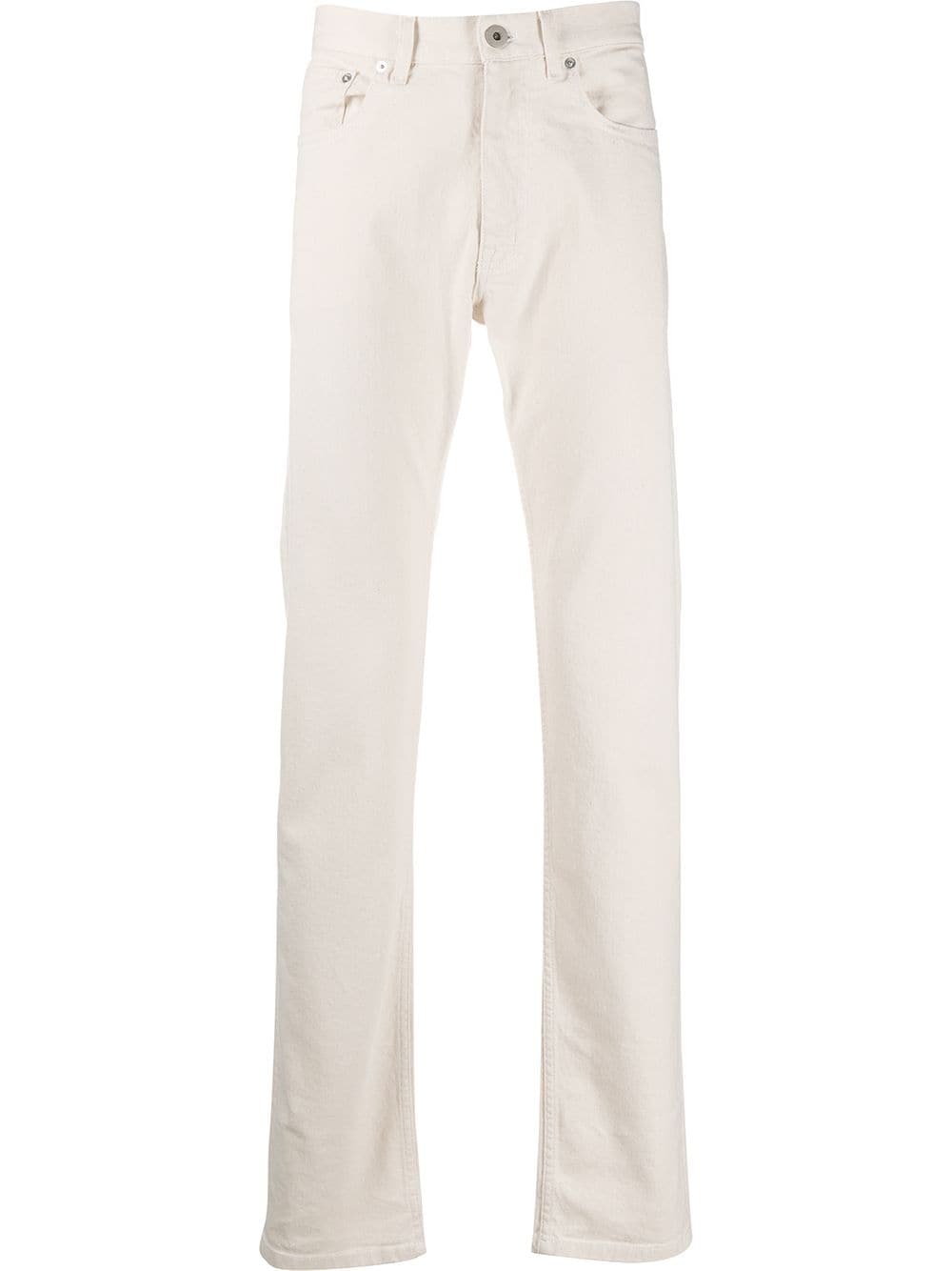 Brioni Straight-leg High Rise Jeans In Neutrals