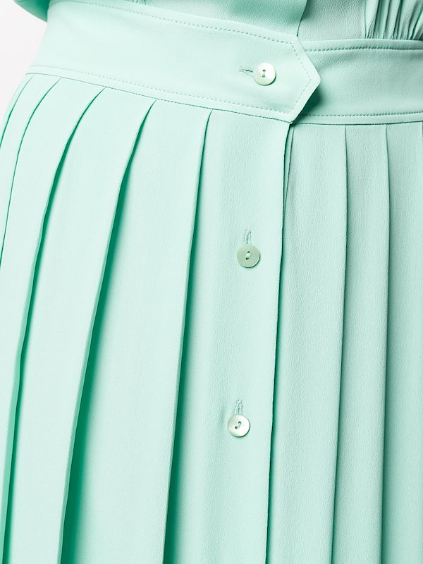 pleated skirt shirt dress