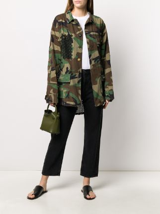 lase cut panels camouflage jacket展示图