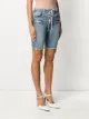 UNRAVEL PROJECT lace-up denim shorts