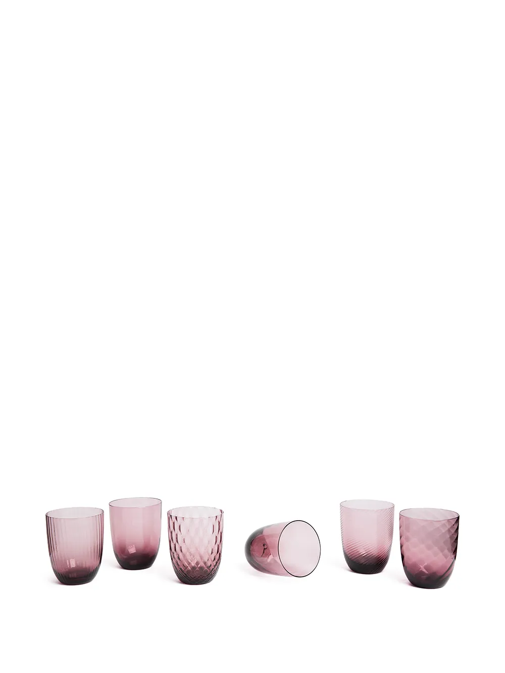  Nasonmoretti 'idra' 6er Set Wassergläser   Rosa 
