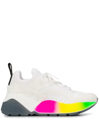stella mccartney eclypse rainbow sneakers