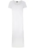 Amir Slama slits midi beach dress - White