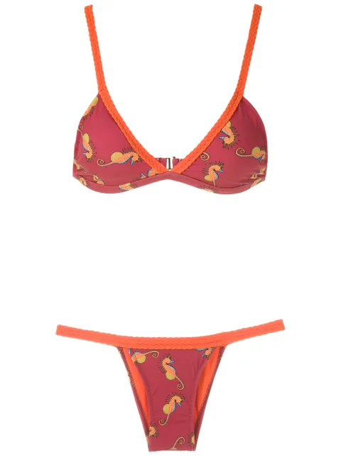 Amir Slama Bikini mit Print