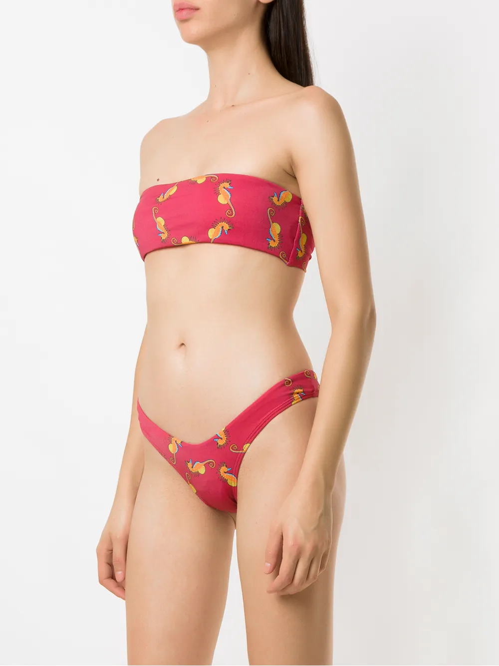 Amir Slama Strapless bikini Rood