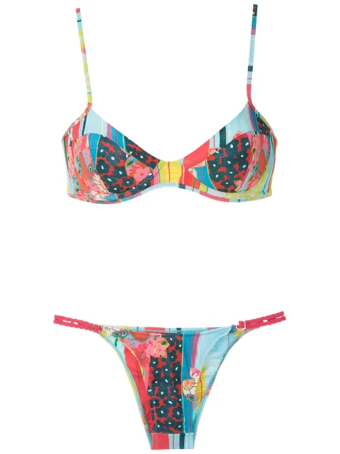 Amir Slama bikini estampado