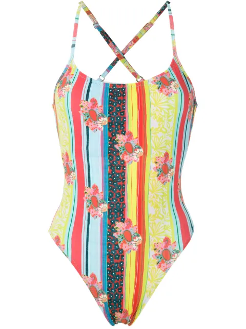 Amir Slama printed one piece swimsuit