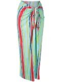 Amir Slama Striped beach skirt - Multicolour