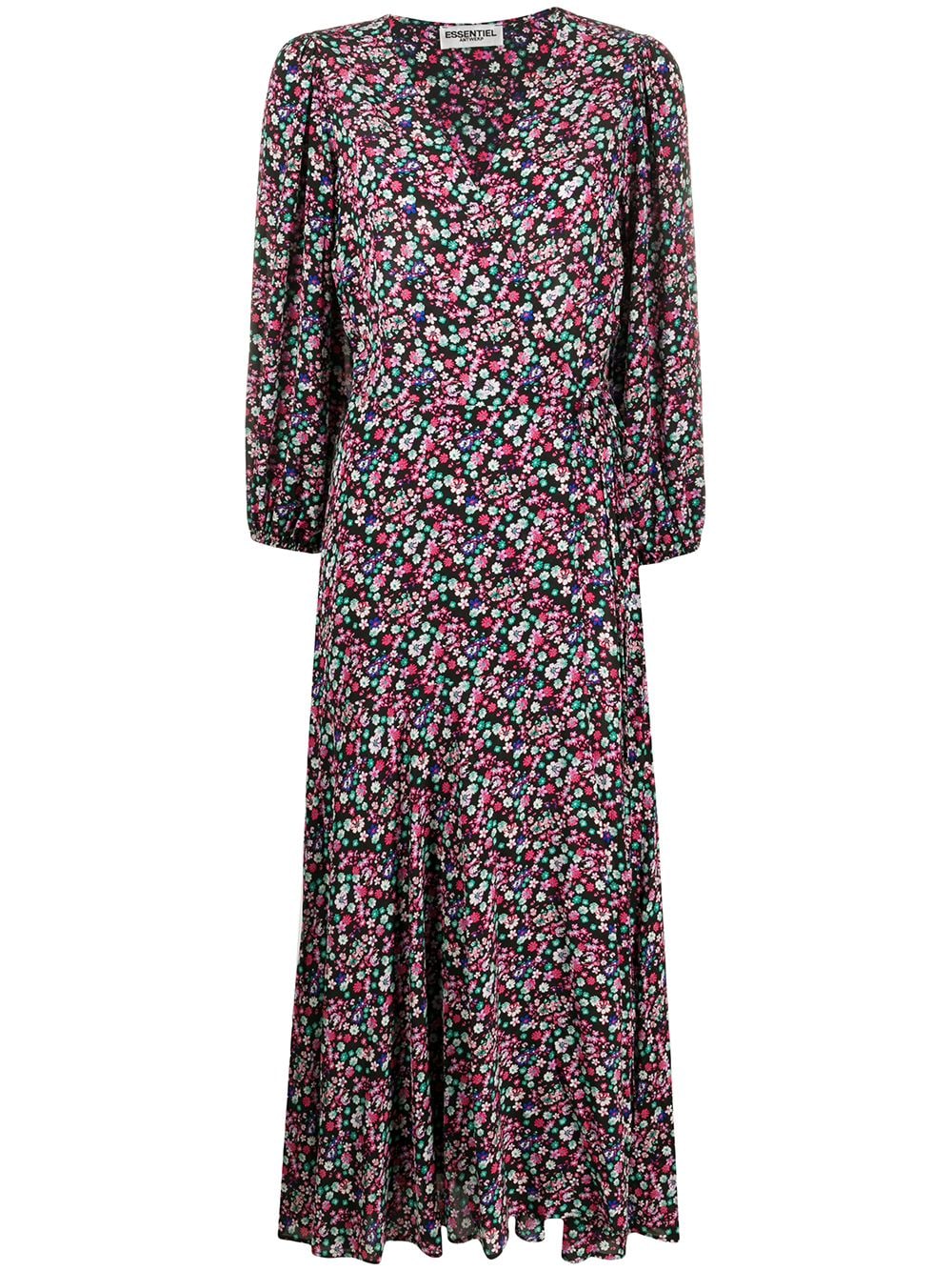 фото Essentiel antwerp расклешенное платье с цветочным принтом