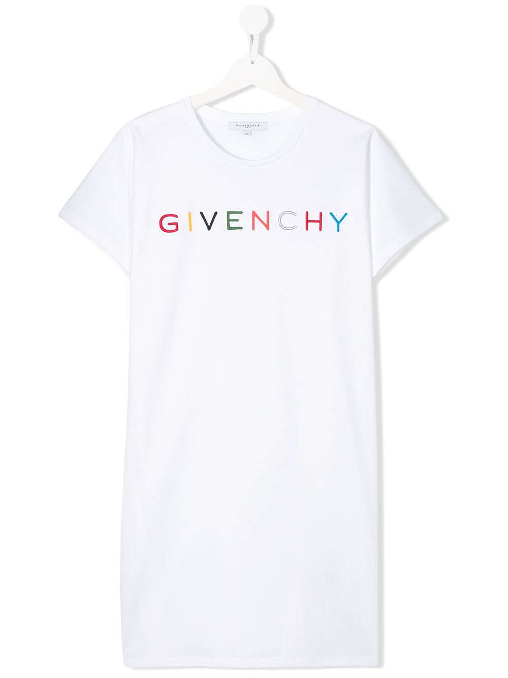 фото Givenchy kids платье-футболка с логотипом и короткими рукавами