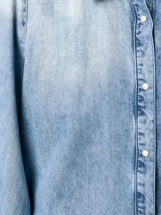 washed effect denim shirt展示图