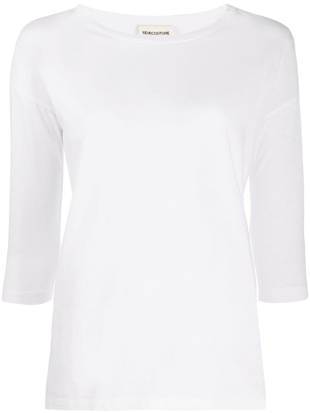 Semicouture Round Neck T-shirt In White