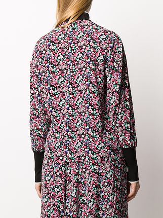 turtleneck floral-print top展示图