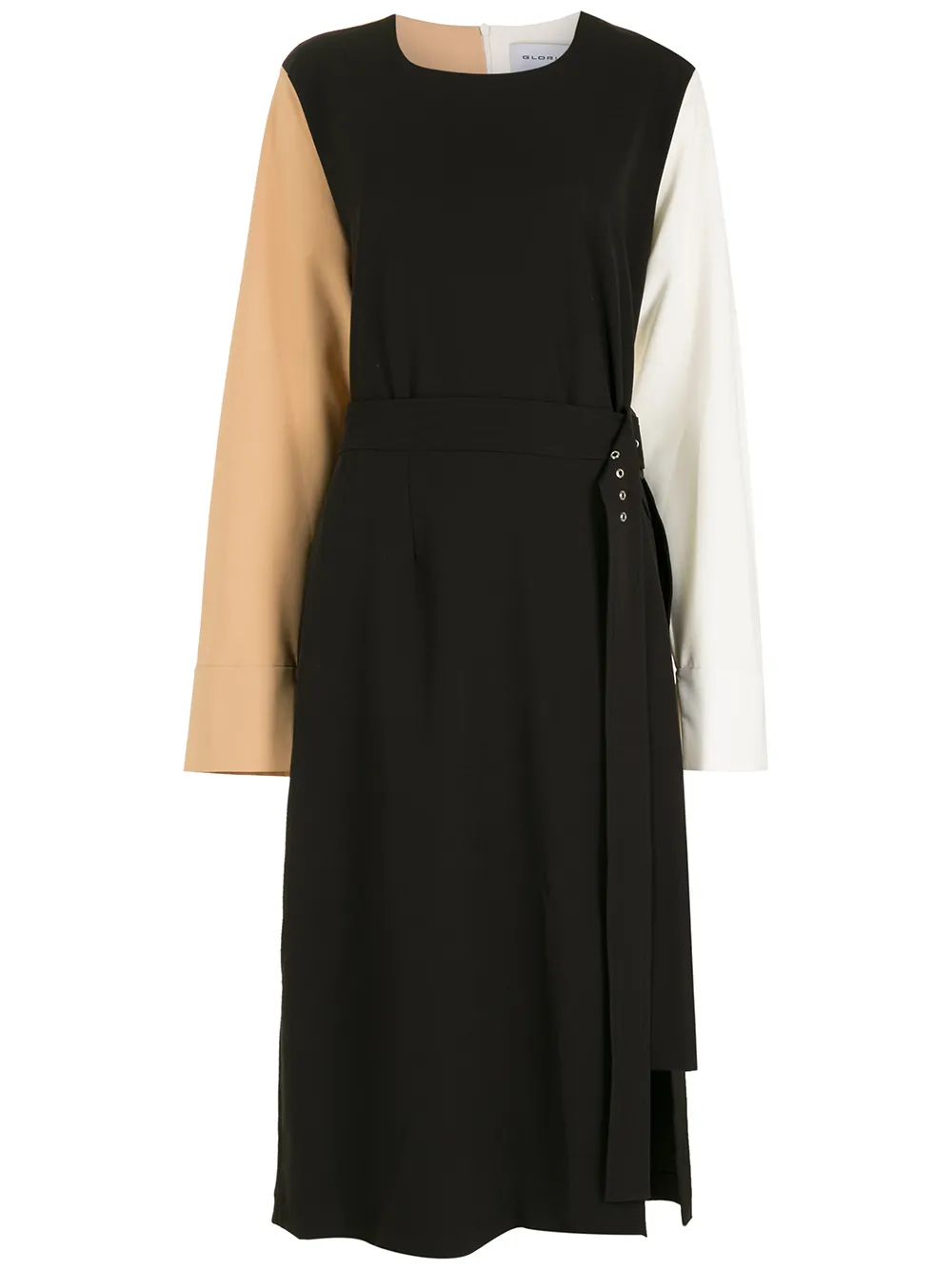 robe mi-longue à manches longues