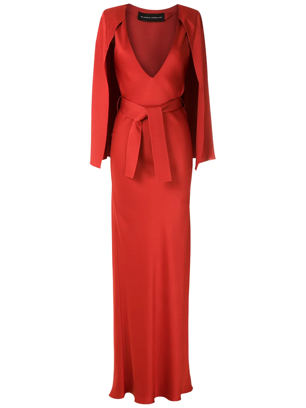 cape long gown