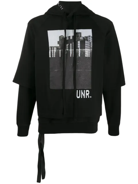UNRAVEL PROJECT photographic-print hoodie