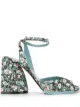 Image 1 of Nº21 daisy-print block-heel sandals