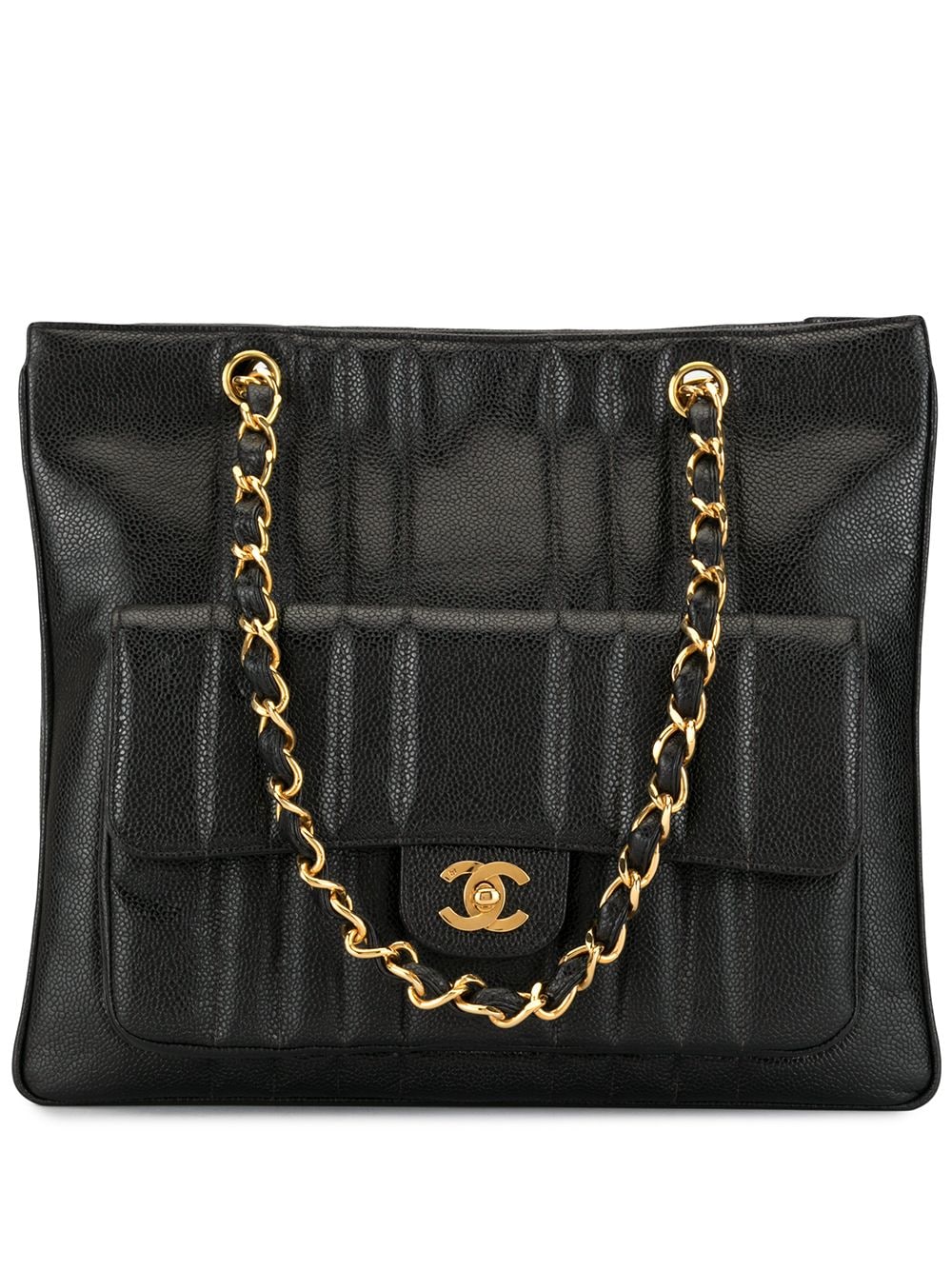 CHANEL Pre-Owned 1992 CC Mademoiselle-quilted Tote Bag - Farfetch