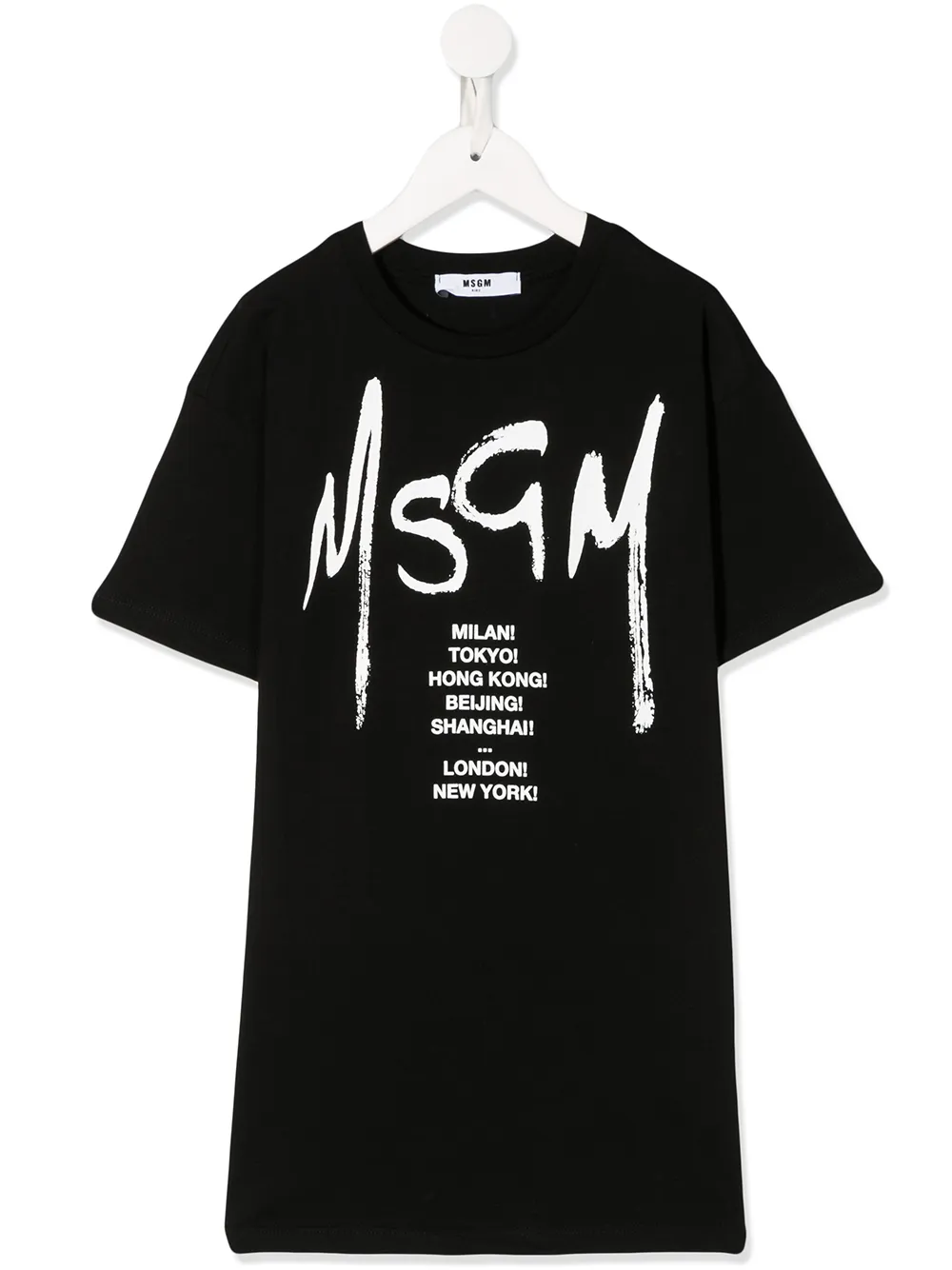 Msgm Kids платье-футболка с логотипом Msgm Kids платье-футболка с логотипом