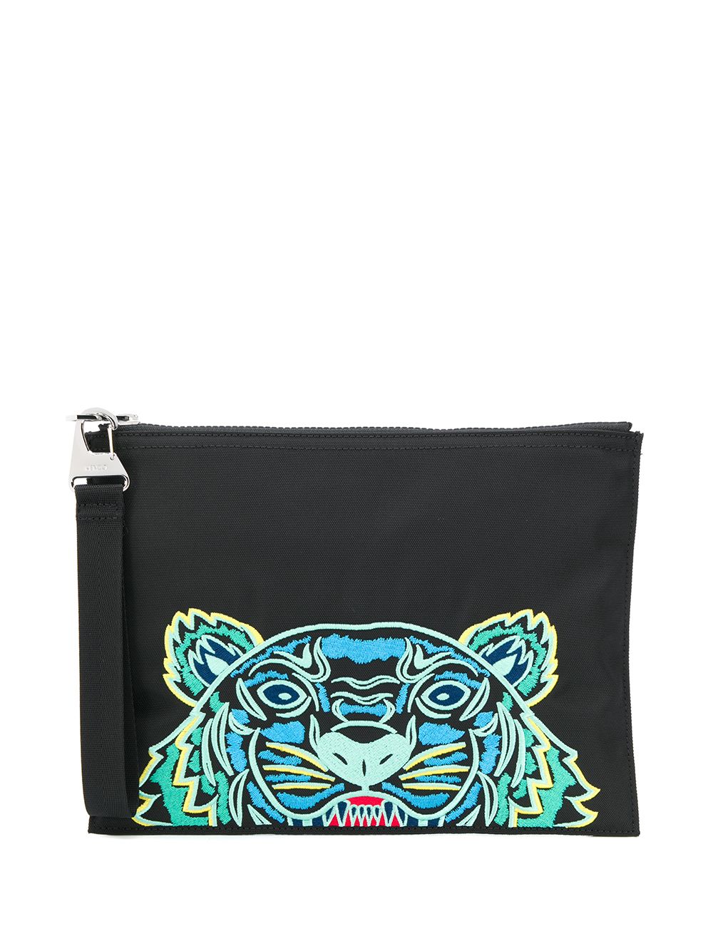 KENZO TIGER EMBROIDERED CLUTCH BAG