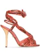 Image 1 of Dolce & Gabbana 105mm python-effect sandals