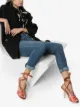 Image 2 of Dolce & Gabbana 105mm python-effect sandals