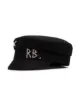 Ruslan Baginskiy crystal-embellished wool baker boy hat