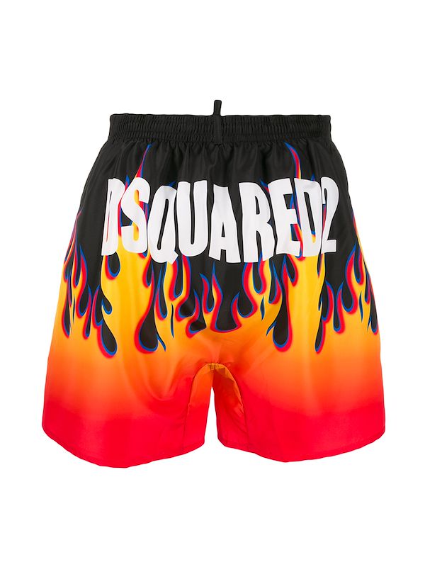 flame swim trunks