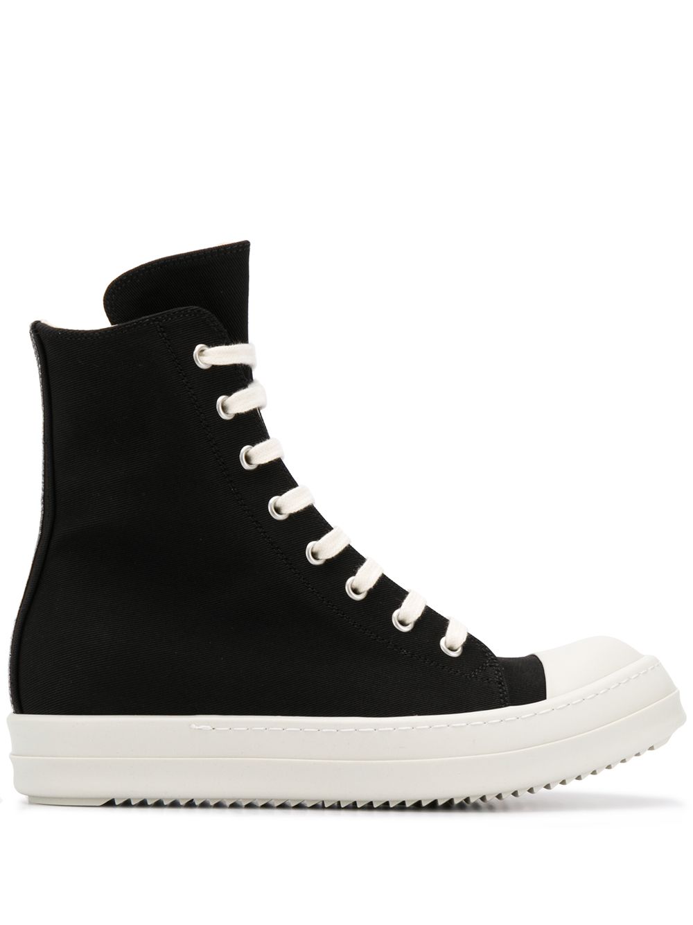 RICK OWENS DRKSHDW HIGH-TOP CANVAS TRAINERS