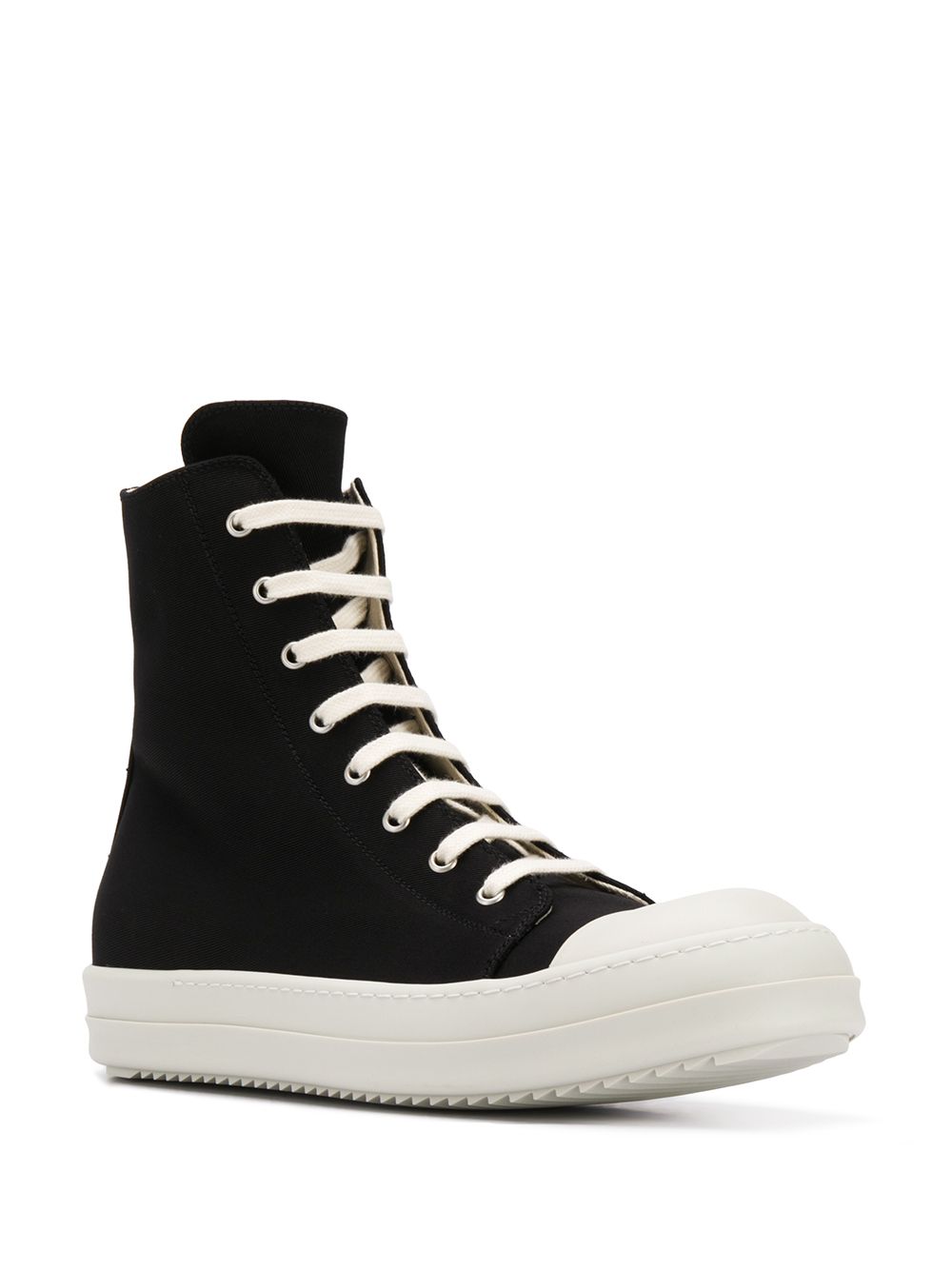 фото Rick owens drkshdw high-top canvas trainers