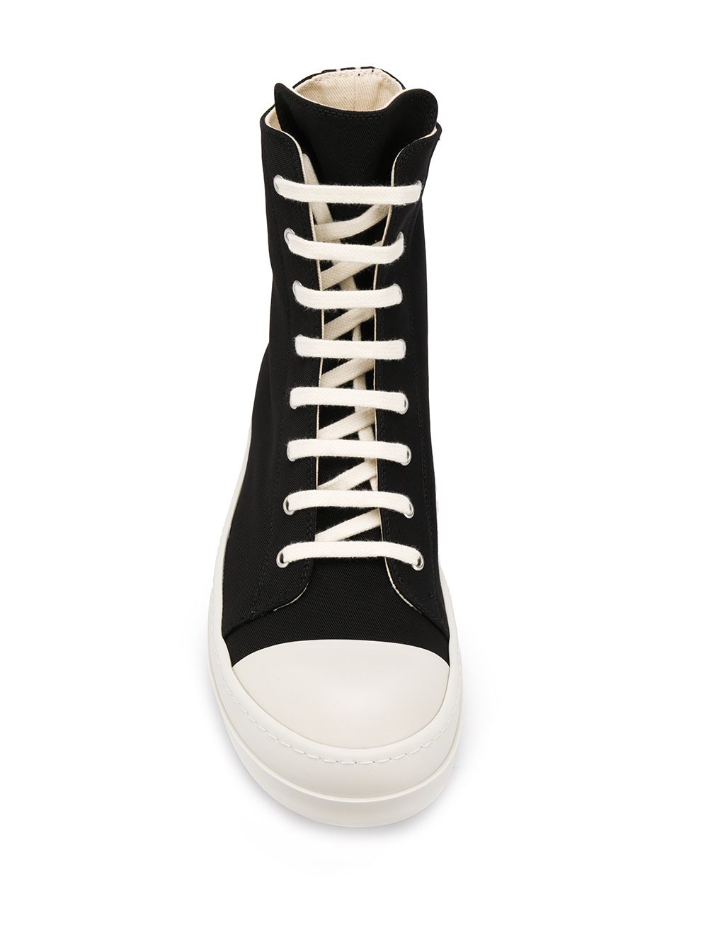 фото Rick owens drkshdw high-top canvas trainers