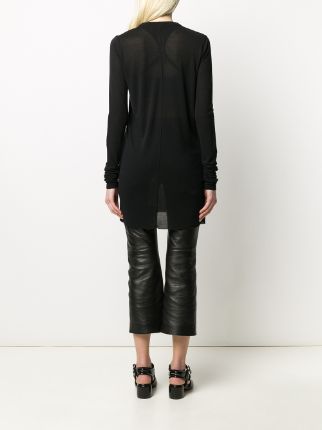 sheer longline jersey top展示图